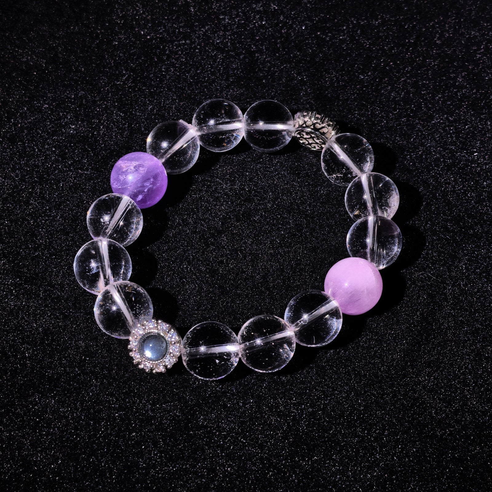 Aura Series | Lavender Galaxy Crystal Bracelet