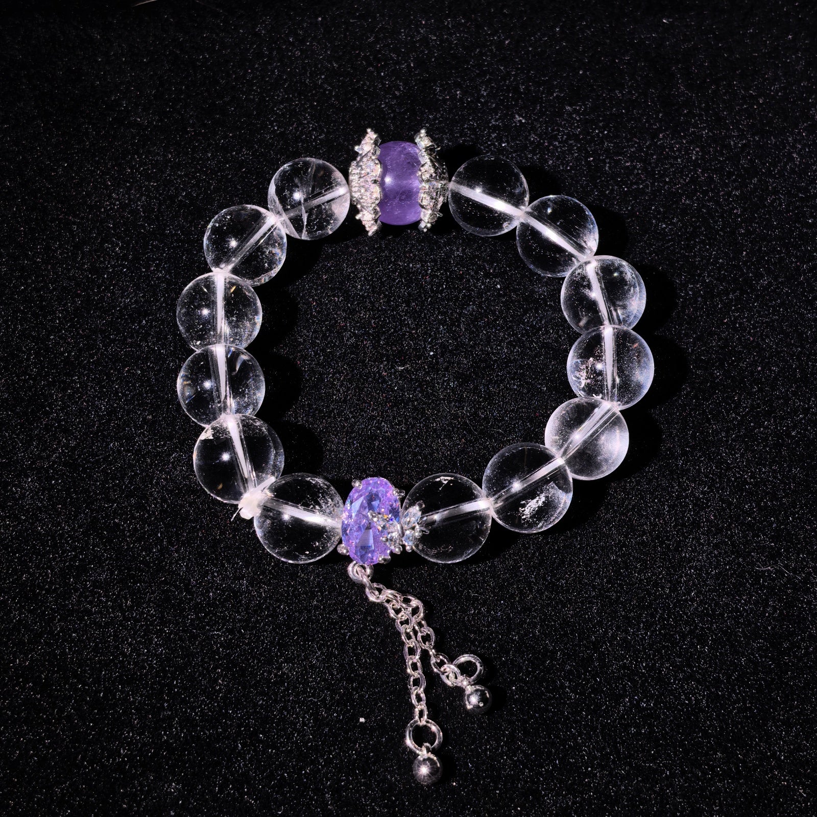 Aura Series | Amethyst Crown Crystal Bracelet