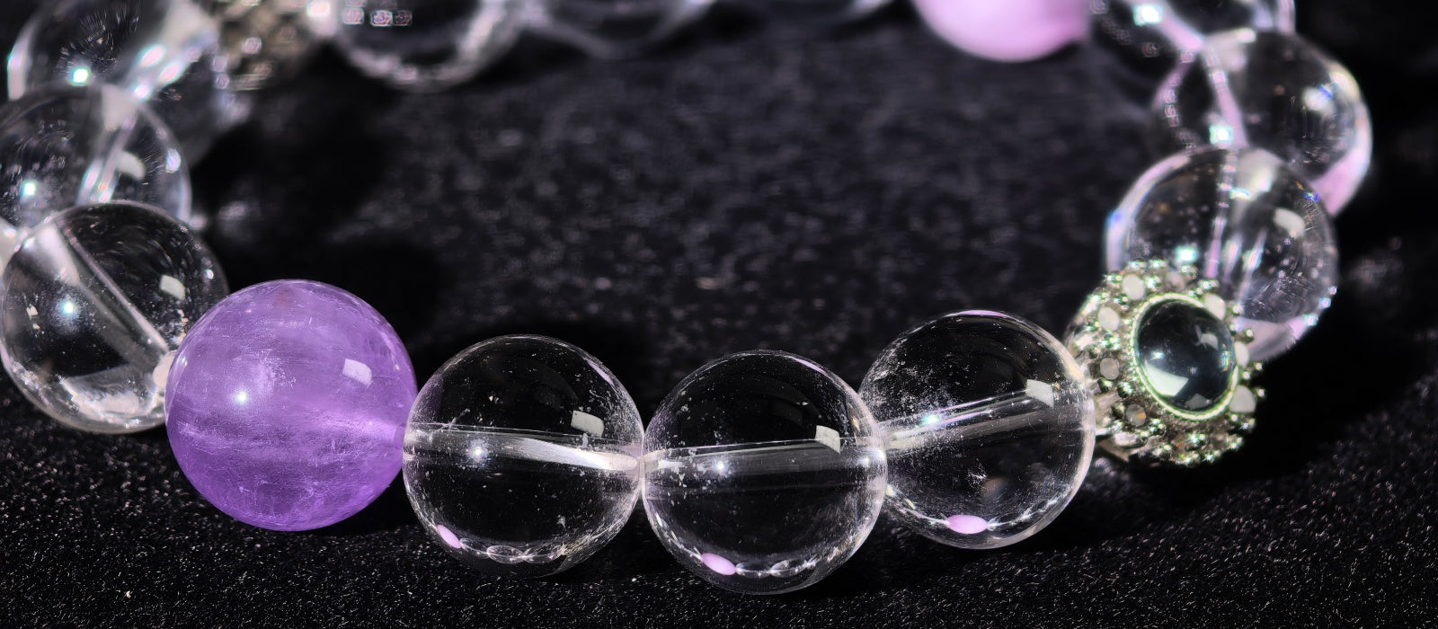 Aura Series | Lavender Galaxy Crystal Bracelet