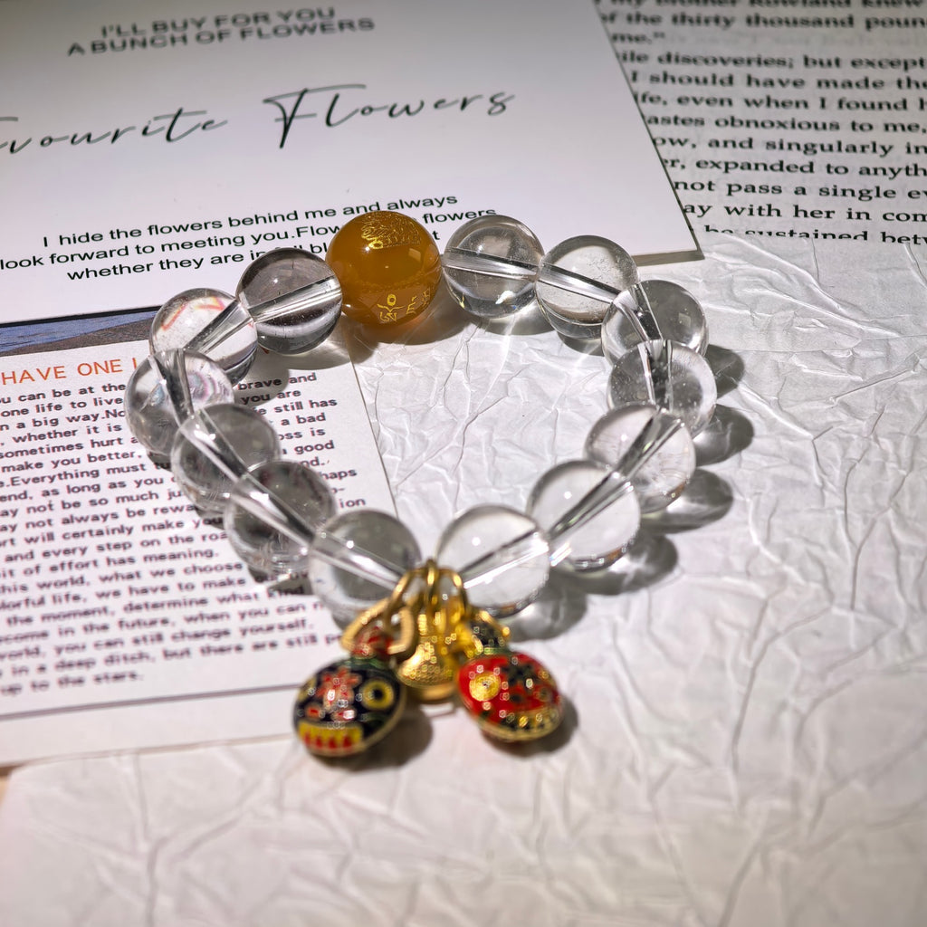 Aura Series | Clear Quartz Pixiu Crystal Bracelet