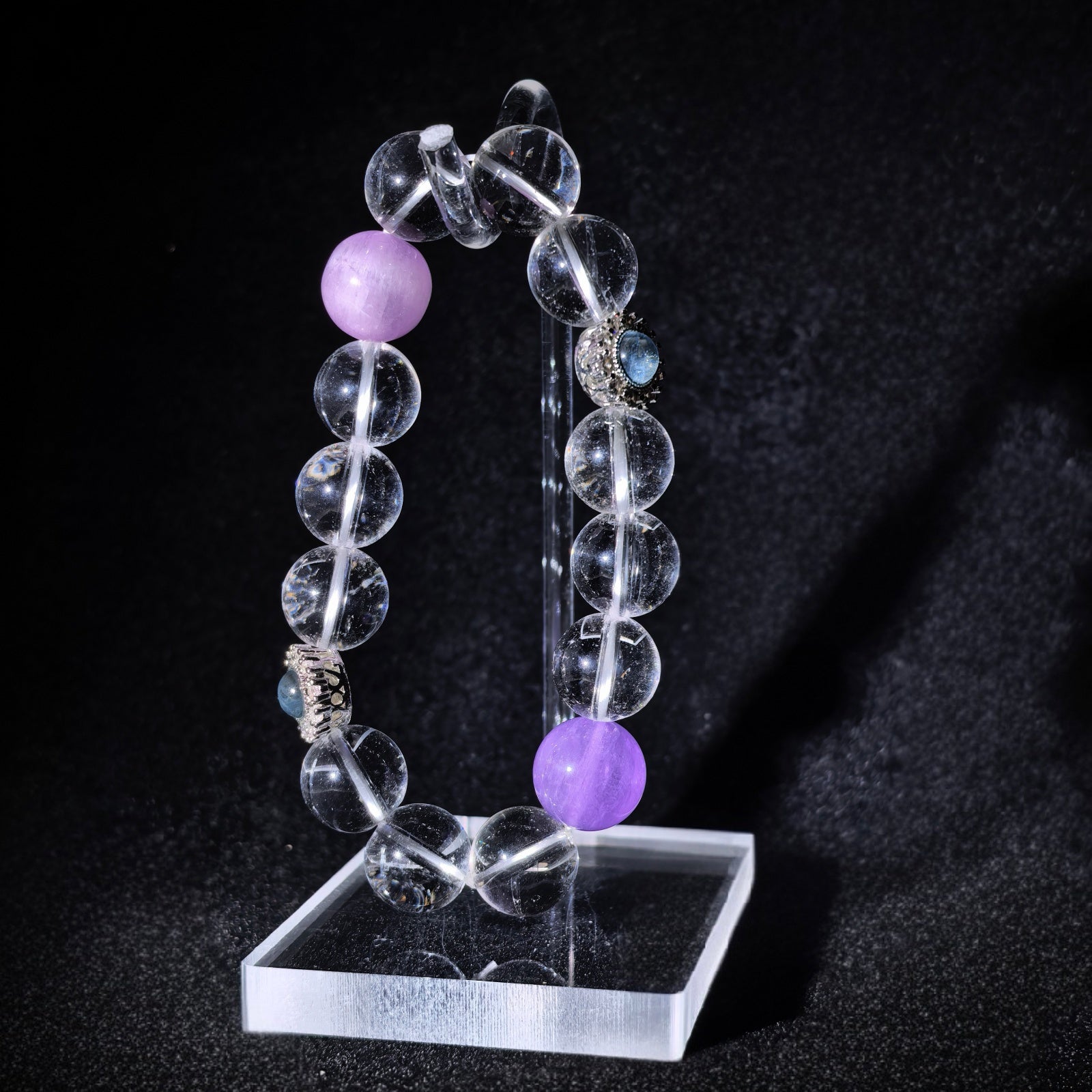 Aura Series | Lavender Galaxy Crystal Bracelet