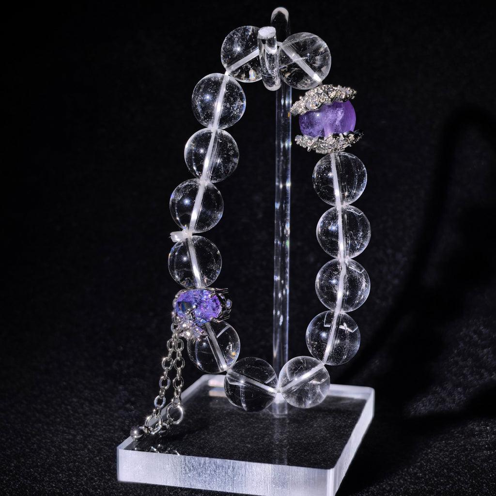 Aura Series | Amethyst Crown Crystal Bracelet