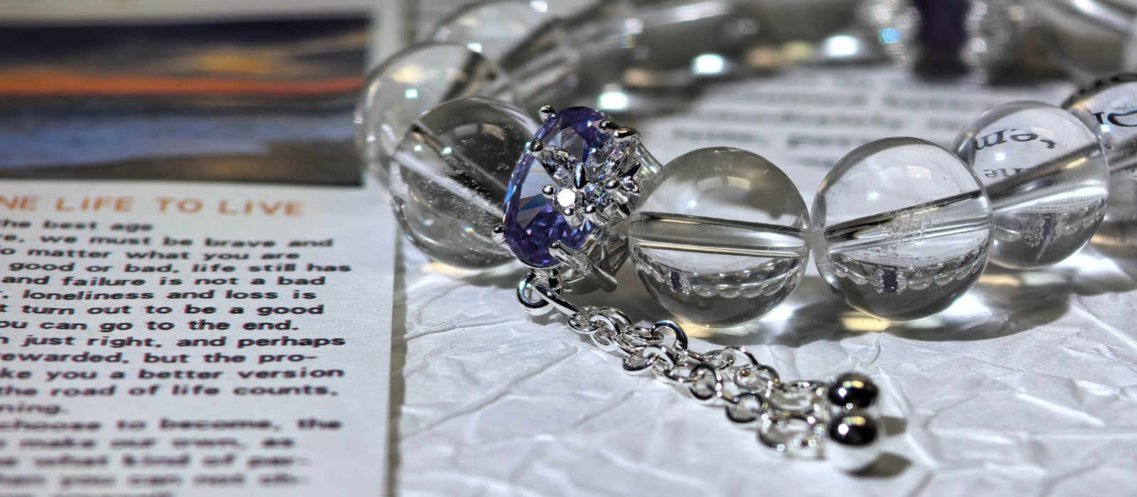 Aura Series | Amethyst Crown Crystal Bracelet