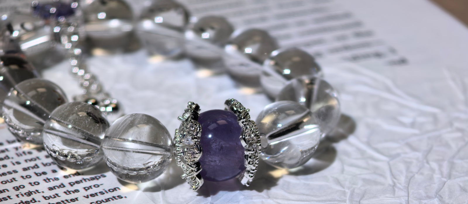 Aura Series | Amethyst Crown Crystal Bracelet