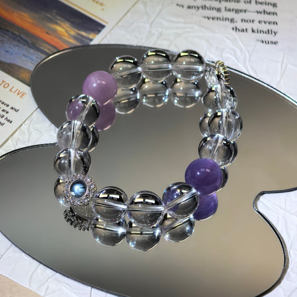 Aura Series | Lavender Galaxy Crystal Bracelet