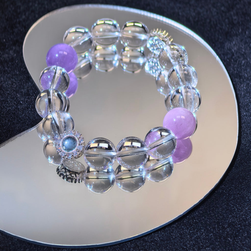 Aura Series | Lavender Galaxy Crystal Bracelet
