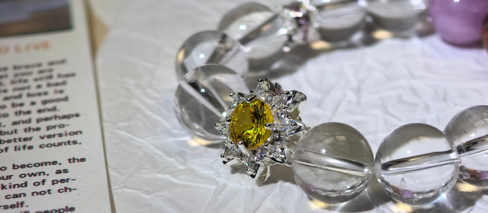 Serenity Series | Woven Starlight Crystal Bracelet